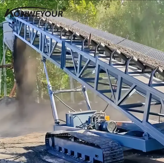 Conveyeur à bande ondulé à haute inclinaison